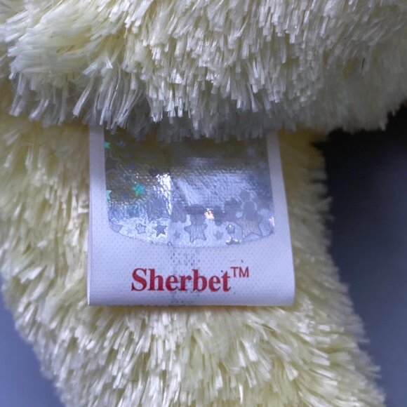 Ty Beanie Babies 2001 Yellow Sherbet Bear - Picture 7 of 8